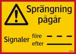 Sprängning pågår 297x420mm