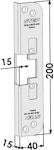 Monteringsstolpe ST3532-2 vinklad