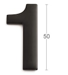 Siffra rostfri 50mm svart 1 SB