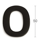 Siffra rostfri 50mm svart 0 SB