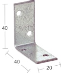 Minivinkel 55 2X40X40X20Mm Galv