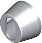 Cylinderring 33mm utsida satin