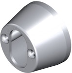 Cylinderring 33mm insida satin