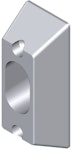 Cylinderskylt smalprofil 26mm insida satin