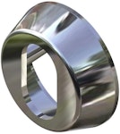 Cylinderring 18mm krom