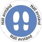 Golvdekal Håll avstånd Ø410mm