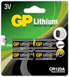 Batteri CR 123A-C1 3V Lithium 4-pack