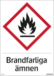 Brandfarliga ämnen 210x297mm aluminium