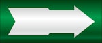 Rörmärkning VVS Flo-Code grön med egen text 160mmx10m polyes