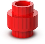 Snabbkoppling ABS-UNI 25mm röd