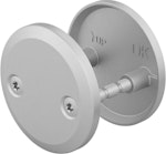 Täckskylt behör DA 7100 insida/utsida mattsilver