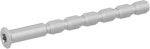 Vredskruv M5 150mm midjor mattsilver