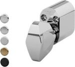 Vredcylinder KC2542SL återfjädrande oval mattsilver