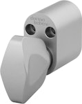 Vredcylinder KC2542SL återfjädrande oval mattkrom