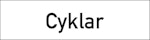 Skylt graverad cyklar 100x40mm laminat