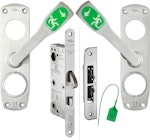 Nödutrymningsbeslag DEAK 903 höger rostfritt stål