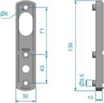 Distansbricka Spacer WH-301D mässing