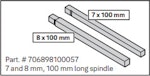 Tryckespinne Yale 7x100mm/8X100mm