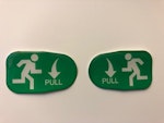Klisterdekal PULL DEA vänster