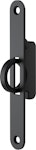 Skjutdörrshandtag 90 ST svart