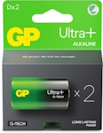 Batteri 13AUP/LR20 D Ultra Plus alkaliskt 2-pack SB