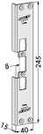 Monteringsstolpe ST4002-08 vinklad