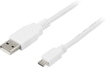 USB kabel NoKey typ A till Micro typ B 1m vit