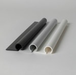 Klämskydd TB svart gångjärnssida