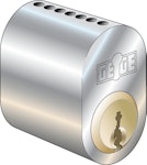 Cylinder Gege 225 LL2 krom