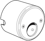 Cylinderhus 3367 rund insida Alfa brun