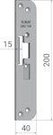 Monteringsstolpe S40-15H